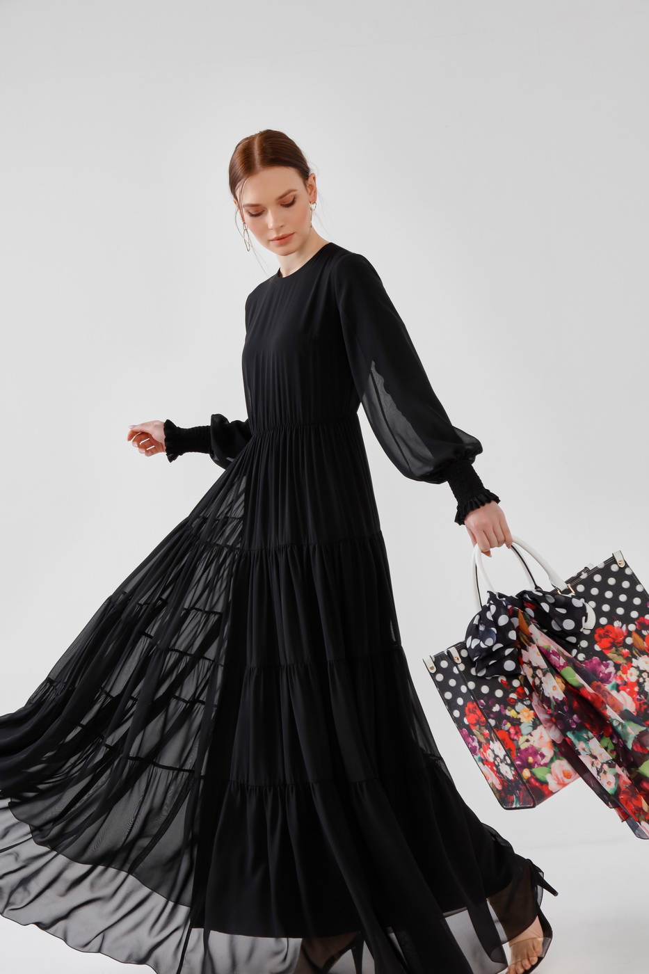 3%kat fırfır elbise